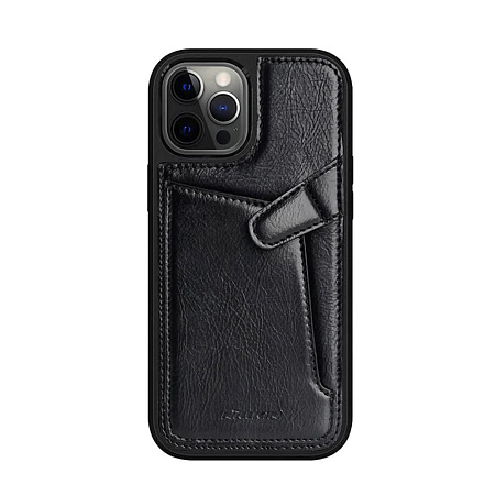 Nillkin Case Leather iPhone 12/ 12 Pro Aoge, Black Nillkin Case Leather iPhone 12/ 12 Pro Aoge, Black
