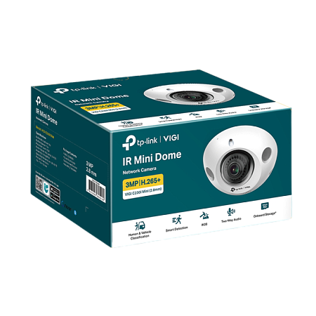 TP-Link Dome Network Camera, "VIGI C230I Mini", 2.8mm, 3MP, IK08, PoE