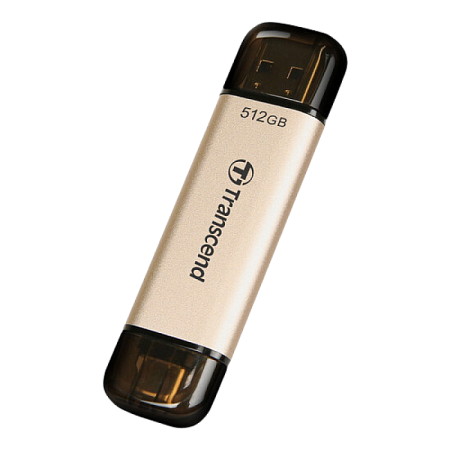  512GB USB3.1/Type-C Flash Drive  Transcend "JetFlash 930C", Gold, Classic Cap,OTG (R/W:420/400MB/s)