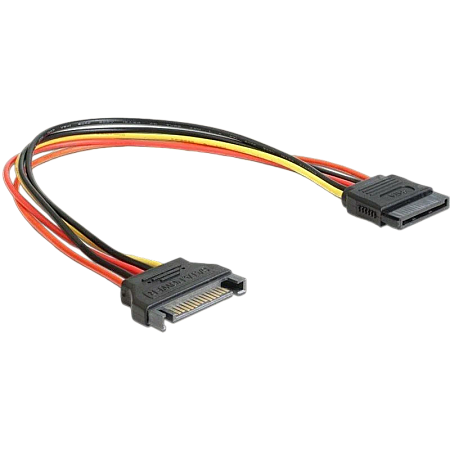 Cable SATA power extention cable, 0.3 m, Cablexpert CC-SATAMF-01 Cable SATA power extention cable, 0.3 m, Cablexpert CC-SATAMF-01