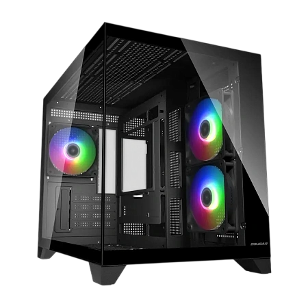Компьютерный корпус Cougar FV150 Mini RGB, Mini-Tower, Без блока питания, Чёрный Компьютерный корпус Cougar FV150 Mini RGB, Mini-Tower, Без блока питания, Чёрный