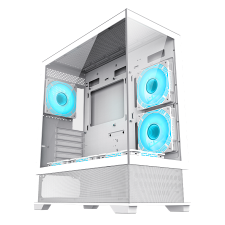 Case ATX GAMEMAX Vista AW, w/o PSU, 0.6mm, 6x120mm ARGB, ARGB Hub, RC, Front&Side Tempered Glass, 1x Case ATX GAMEMAX Vista AW, w/o PSU, 0.6mm, 6x120mm ARGB, ARGB Hub, RC, Front&Side Tempered Glass, 1x