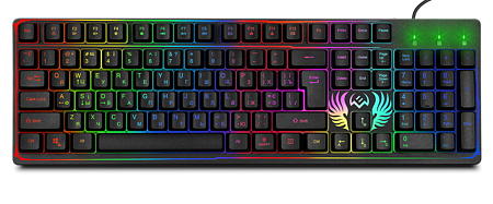 Gaming Keyboard SVEN KB-G8000, Fn keys, Backlight, WinLock, 1.8m, USB, EN/RU, Black Gaming Keyboard SVEN KB-G8000, Fn keys, Backlight, WinLock, 1.8m, USB, EN/RU, Black
