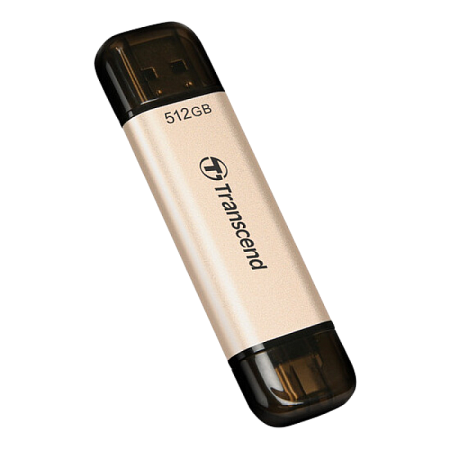  512GB USB3.1/Type-C Flash Drive  Transcend "JetFlash 930C", Gold, Classic Cap,OTG (R/W:420/400MB/s)
