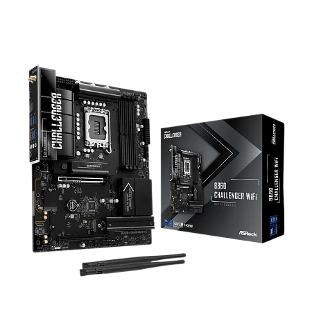 Материнская плата ASRock B860 CHALLENGER WIFI, LGA1851, AMD B860, ATX Материнская плата ASRock B860 CHALLENGER WIFI, LGA1851, AMD B860, ATX