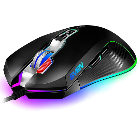 Gaming Mouse SVEN RX-G850, 500-6400 dpi, 8 buttons, 166g., Ambidextrous, Programmable, Built-in memo Gaming Mouse SVEN RX-G850, 500-6400 dpi, 8 buttons, 166g., Ambidextrous, Programmable, Built-in memo