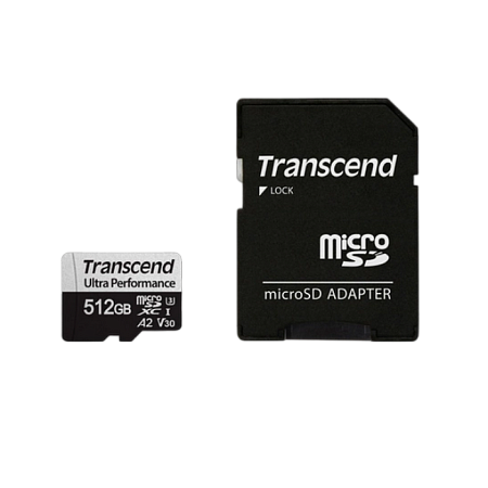 .512GB MicroSD (Class 10) UHS-I (U3) +SD adapter, Transcend TS256GUSD340S (V30, A2, R/W:160/125MB/s .512GB MicroSD (Class 10) UHS-I (U3) +SD adapter, Transcend TS256GUSD340S (V30, A2, R/W:160/125MB/s