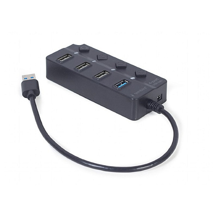USB-концентратор Gembird UHB-U3P1U2P3P-01, Чёрный