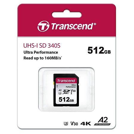 .512GB SDXC Card (Class 10) UHS-I, U3, Transcend 340S "TS512GSDC340S" (R/W:160/90MB/s) .512GB SDXC Card (Class 10) UHS-I, U3, Transcend 340S "TS512GSDC340S" (R/W:160/90MB/s)