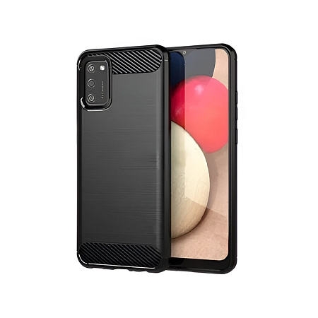 Helmet Case Carbon Samsung A02S, Black