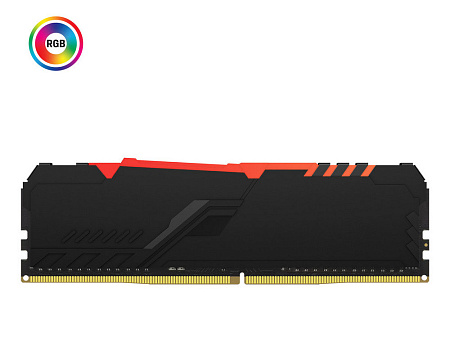 Оперативная память Kingston FURY Beast RGB, DDR4 SDRAM, 3200 МГц, 16Гб, KF432C16BBAK2/16