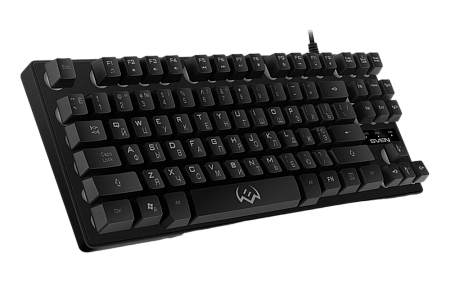 Gaming Keyboard SVEN KB-G7400, TKL, Fn keys, Backlight, WinLock, 1.8m, USB, EN/RU, Black Gaming Keyboard SVEN KB-G7400, TKL, Fn keys, Backlight, WinLock, 1.8m, USB, EN/RU, Black