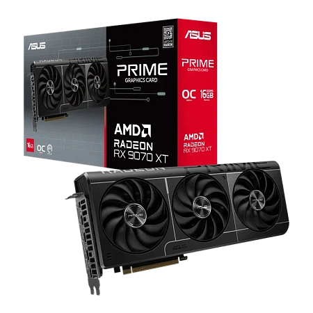 Видеокарта ASUS PRIME-RX9070XT-O16G, 16 ГБ GDDR6 256бит