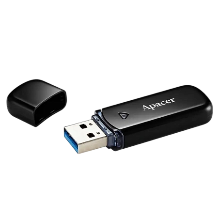 USB Flash накопитель Apacer AH355, 128Гб, Чёрный