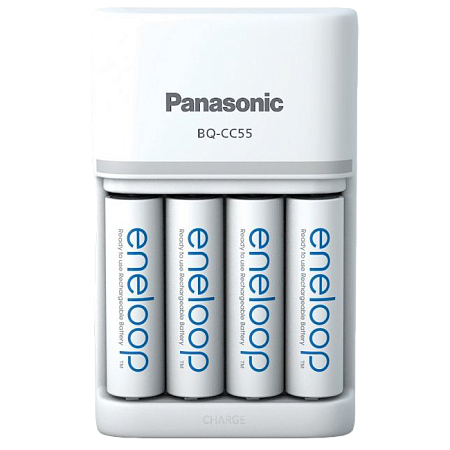 Panasonic "Smart-Quick" Charger 4-pos AA/AAA + 4AA 2000mAh, K-KJ55MCD40E Panasonic "Smart-Quick" Charger 4-pos AA/AAA + 4AA 2000mAh, K-KJ55MCD40E