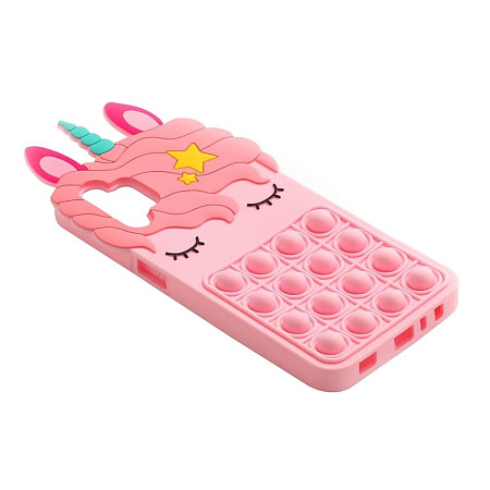 Helmet Case Liquid Silicone Popit Unicorn Samsung A32, Mix Helmet Case Liquid Silicone Popit Unicorn Samsung A32, Mix