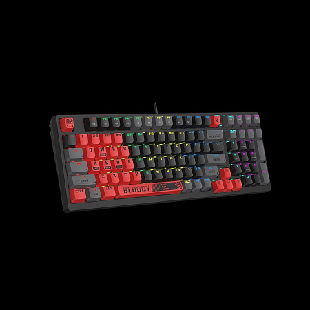 Gaming Keyboard Bloody S98 Sports, Mechanical, BLMS Linear SW, Hot-Swappable, Quiet Typing, 98-Keys, Gaming Keyboard Bloody S98 Sports, Mechanical, BLMS Linear SW, Hot-Swappable, Quiet Typing, 98-Keys,