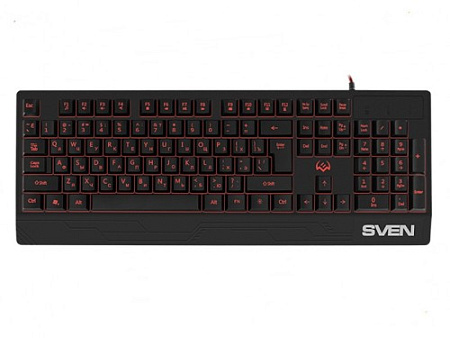 Gaming Keyboard SVEN KB-G7400, TKL, Fn keys, Backlight, WinLock, 1.8m, USB, EN/RU, Black Gaming Keyboard SVEN KB-G7400, TKL, Fn keys, Backlight, WinLock, 1.8m, USB, EN/RU, Black
