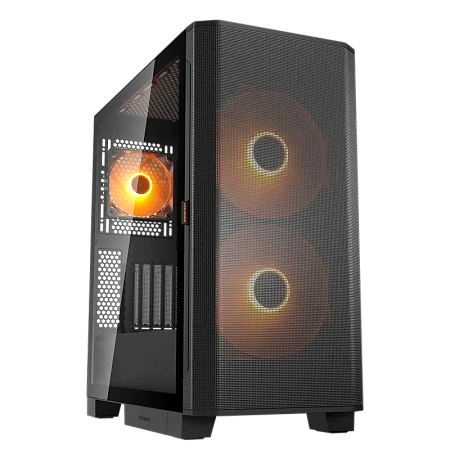 Компьютерный корпус Cougar Airface FLO RGB, Midi-Tower, Без блока питания, Чёрный Компьютерный корпус Cougar Airface FLO RGB, Midi-Tower, Без блока питания, Чёрный