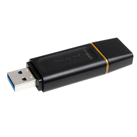128GB  USB3.2 Flash Drive Kingston DataTraveler Exodia (DTX/128GB), Black, Plastic, Classic Cap