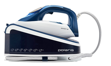 Утюг с парогенератором Polaris PSS6501K, 3000Вт, Белый Синий