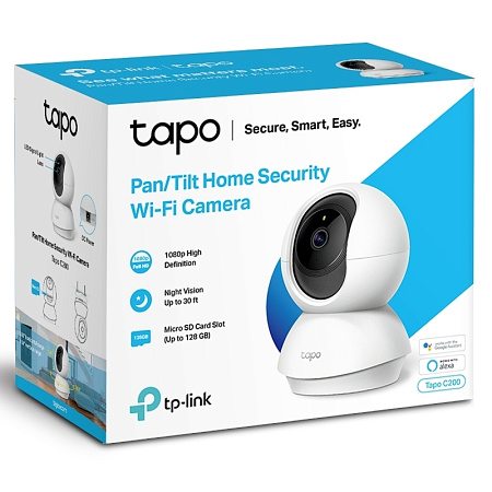 TP-Link Indoor TAPO C200, 2Mp, Pan/Tilt Home Security Wi-Fi Camera