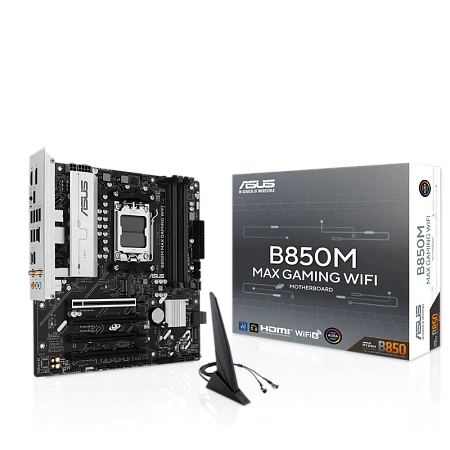 Материнская плата ASUS B850M MAX GAMING WIFI, AM5, AMD B850, Micro-ATX