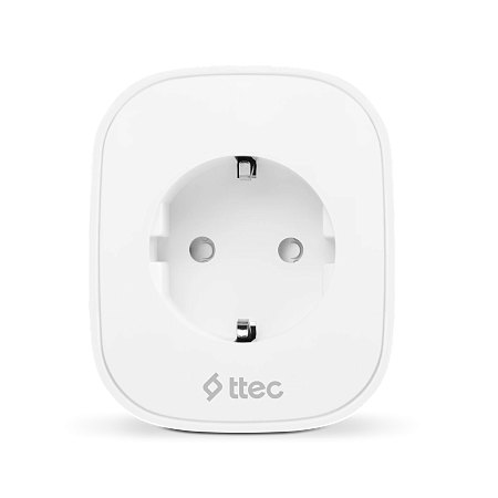 ttec Smart Plug Prizi 16A WiFi with Current Protection, White ttec Smart Plug Prizi 16A WiFi with Current Protection, White