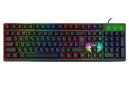 Gaming Keyboard SVEN KB-G8000, Fn keys, Backlight, WinLock, 1.8m, USB, EN/RU, Black Gaming Keyboard SVEN KB-G8000, Fn keys, Backlight, WinLock, 1.8m, USB, EN/RU, Black