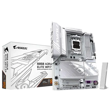 Материнская плата Gigabyte B850 A ELITE WF7 ICE, AM5, AMD B850, ATX Материнская плата Gigabyte B850 A ELITE WF7 ICE, AM5, AMD B850, ATX
