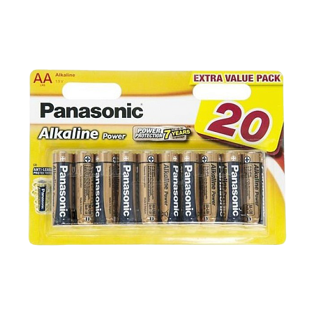 Panasonic "ALKALINE Power" AA, Blister*20, Alkaline, LR6REB/20BW Panasonic "ALKALINE Power" AA, Blister*20, Alkaline, LR6REB/20BW
