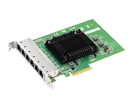 PCI-e Intel Server Adapter Intel I350AM4, 6 Copper Port 1Gbps PCI-e Intel Server Adapter Intel I350AM4, 6 Copper Port 1Gbps