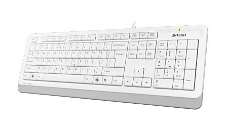 Клавиатура A4Tech FK10, Проводное, Белый/Серый