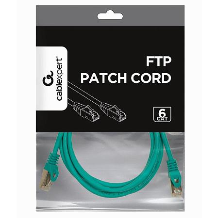 Patch Cord Cat.6/FTP,    3m, Green, PP6-3M/G, Cablexpert