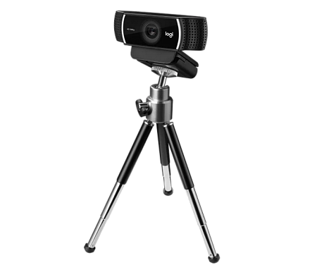 Camera Logitech C922 Pro, 1080p/30 fps, 3/15 MP, FoV: 78°, Zoom:1.2x, Autofocus, Stereo mic, 1.5m