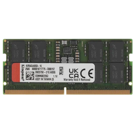 Оперативная память Kingston ValueRAM, DDR4 SDRAM, 5600 МГц, 16 ГБ, KVR56S46BS8-16