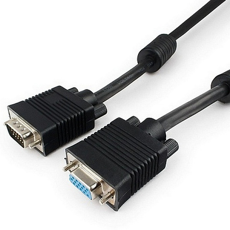 Cable VGA Premium Extension 10.0m, HD15M/HD15F Black, Cablexpert, dual-shield w/2*ferrite core Cable VGA Premium Extension 10.0m, HD15M/HD15F Black, Cablexpert, dual-shield w/2*ferrite core