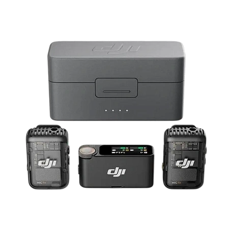 Портативный записывающий микрофон DJI Mic 2 (2 TX + 1 RX + Charging Case), Беспроводной, Черный Портативный записывающий микрофон DJI Mic 2 (2 TX + 1 RX + Charging Case), Беспроводной, Черный