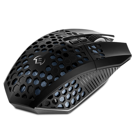 Gaming Wireless Mouse SVEN RX-G940W, 800-3600 dpi, 7 buttons, 98g., Ambidextrous, Silent, RGB, 600mA