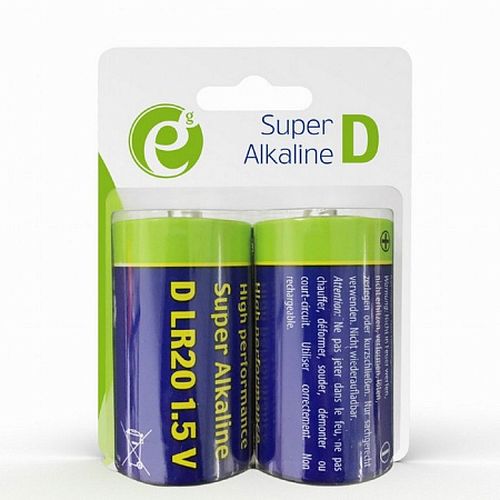 D size  Energenie  "EG-BA-LR20-01" 1.5V, Alkaline, Blister*2