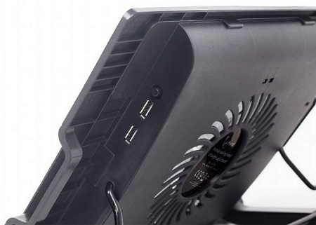 Notebook Cooling Pad Gembird NBS-1F17T-01, up to 17'', 1x150 mm fan, Adjustable angle, LED light Notebook Cooling Pad Gembird NBS-1F17T-01, up to 17'', 1x150 mm fan, Adjustable angle, LED light