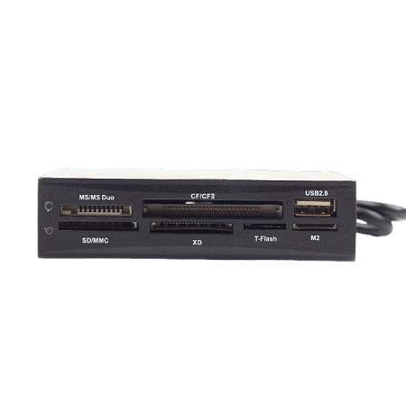 3.5" Card Reader Internal Gembird FDI2-ALLIN1-02-B, MS/MS Duo/SD/MMC/ XD/ CF/CFII/T-Flash,M2/USB 2.0 3.5" Card Reader Internal Gembird FDI2-ALLIN1-02-B, MS/MS Duo/SD/MMC/ XD/ CF/CFII/T-Flash,M2/USB 2.0