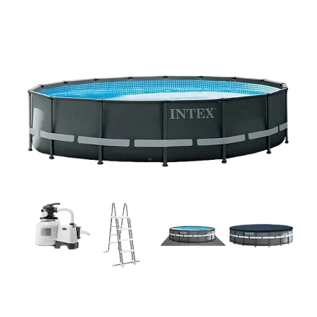 Каркасный бассейн Intex XTR Ultra Frame, 26423л, Чёрный, 26330 Каркасный бассейн Intex XTR Ultra Frame, 26423л, Чёрный, 26330