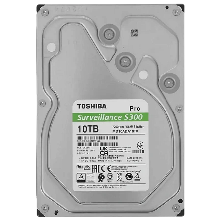 Жесткий диск Toshiba S300 Pro, 3.5", 10 ТБ <MD10ADA10TV> Жесткий диск Toshiba S300 Pro, 3.5", 10 ТБ <MD10ADA10TV>
