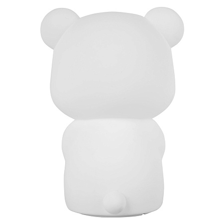 Cute Series Bear Silicone Night Light, White Cute Series Bear Silicone Night Light, White