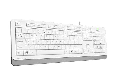 Клавиатура A4Tech FK10, Проводное, Белый/Серый