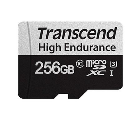 .256GB MicroSD (Class 10) UHS-I (U3),+SD adapter, Transcend "TS256GUSD350V" (R/W:95/45MB/s,Endurance .256GB MicroSD (Class 10) UHS-I (U3),+SD adapter, Transcend "TS256GUSD350V" (R/W:95/45MB/s,Endurance