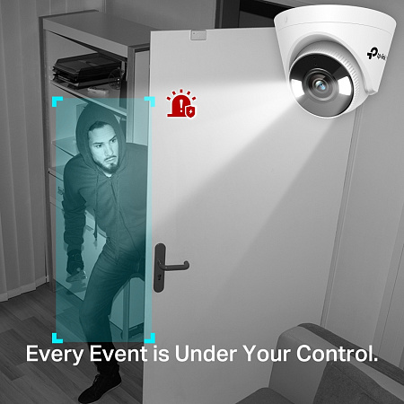 TP-Link Turret Network Camera "VIGI C440-W", 4mm, 4MP, Wi-Fi, Full-Color