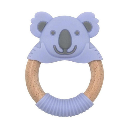 Bibipals Teething Ring Koala, Purple and Charcoal Bibipals Teething Ring Koala, Purple and Charcoal