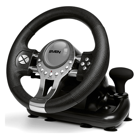 Wheel SVEN GC-W800, 10", 180 degree, Pedals, Tiptronic, 2-axis, 12 buttons, Vibration feedback, USB Wheel SVEN GC-W800, 10", 180 degree, Pedals, Tiptronic, 2-axis, 12 buttons, Vibration feedback, USB